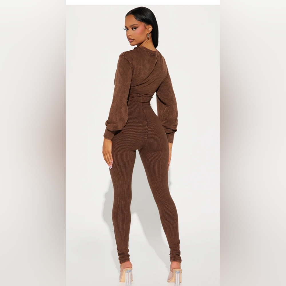NWT-Fashion Nova-Not On My Watch Jumpsuit Set - Picture 3 of 5